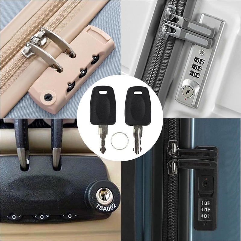 ZIYIZE TSA Key 002 007Universal Lock Key Master Suitcase with 2Pcs Rings for Forgotten Password Combinations of Luggage Locks, Luggage Lock Password Combination Forgetting Solution - Image 4